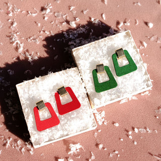 Emerald Sparkle Avery - Nickel & Suede