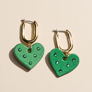 Emerald Sparkle Jeweled Quinn - Nickel & Suede