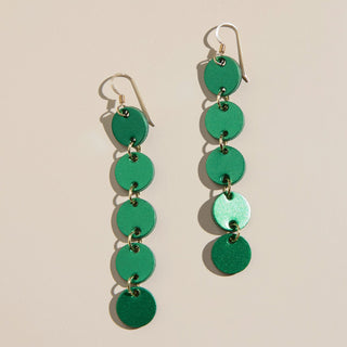 Emerald Sparkle Sylvie - Nickel & Suede