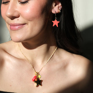 Flame Tate - Nickel & Suede