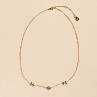 Football Mom Necklace - Nickel & Suede