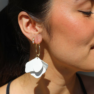 Fresh White Margot - Nickel & Suede
