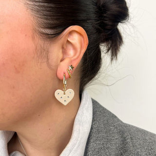 Frosted Pearl Jeweled Quinn - Nickel & Suede