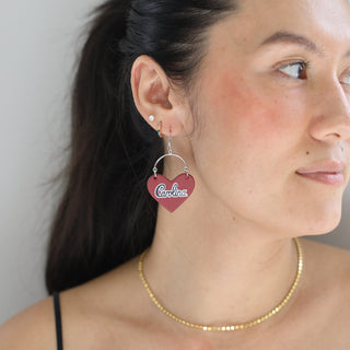 Garnet University of South Carolina Lover - Nickel & Suede