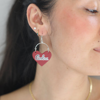 Garnet University of South Carolina Lover - Nickel & Suede