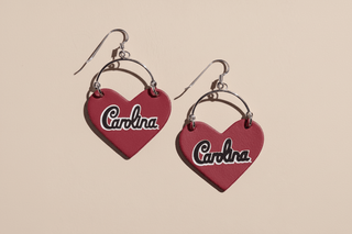 Garnet University of South Carolina Lover - Nickel & Suede