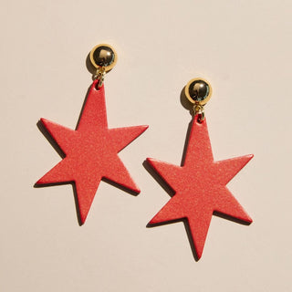 Ginger Red Astrid - Nickel & Suede