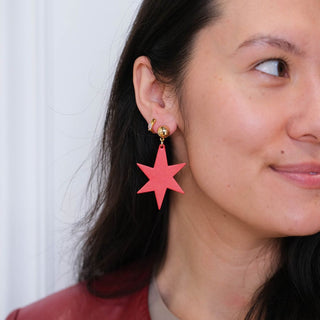 Ginger Red Astrid - Nickel & Suede