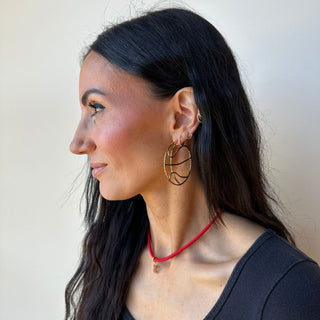 Gold Basketball Hoops - Nickel & Suede