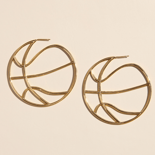 Gold Basketball Hoops - Nickel & Suede