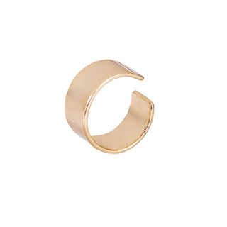 Gold Claire Ear Cuff - Nickel & Suede