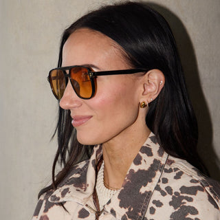 Gold Dome Studs - Nickel & Suede