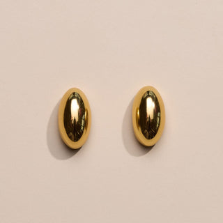 Gold Dome Studs - Nickel & Suede