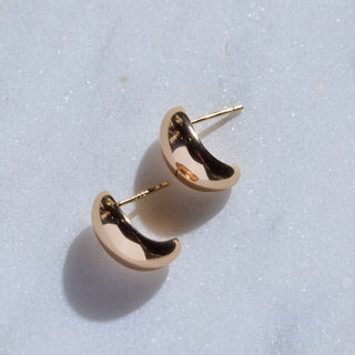 Gold Dome Studs - Nickel & Suede