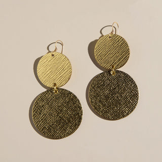 Gold Leaf Devon - Nickel & Suede