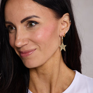 Gold Leaf Tate - Nickel & Suede