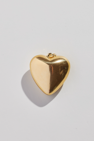 Gold Oversized Heart Charm