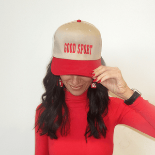 Good Sport Trucker Hat - Nickel & Suede