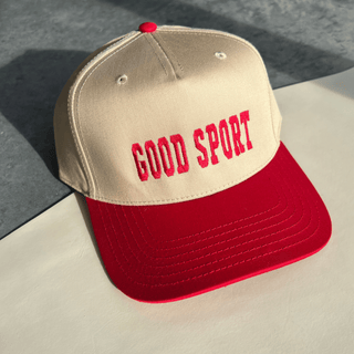 Good Sport Trucker Hat - Nickel & Suede