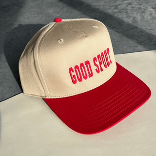 Good Sport Trucker Hat - Nickel & Suede