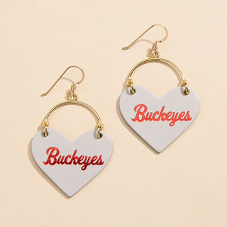 Gray Ohio State University Buckeyes Lover - Nickel & Suede