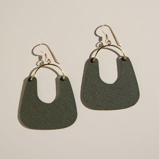 Green Fatigue Noras - Nickel & Suede