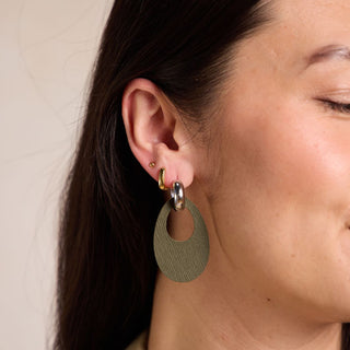 Green Fatigue Olivia - Nickel & Suede