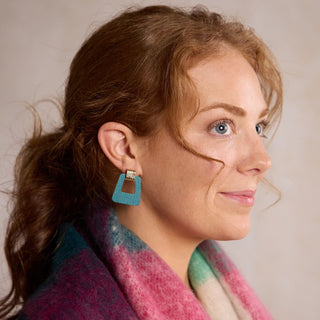 Harbor Teal Avery - Nickel & Suede