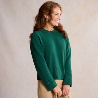 Holiday Wreath Earrings - Nickel & Suede