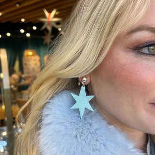 Ice Blue Astrid - Nickel & Suede