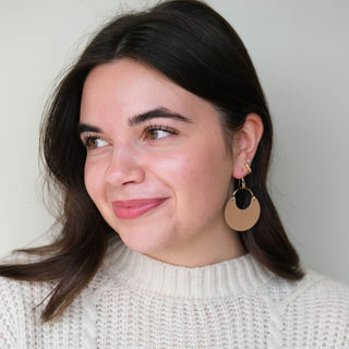 Iced Latte Ninas - Nickel & Suede