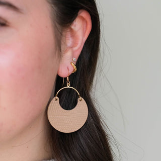 Iced Latte Ninas - Nickel & Suede