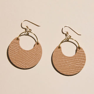 Iced Latte Ninas - Nickel & Suede