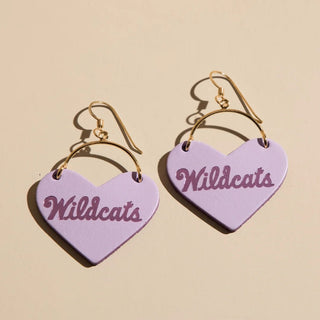 Lavender Kansas State University Wildcats Script Lover - Nickel & Suede