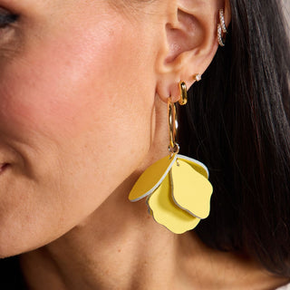 Lemon Burst Margot - Nickel & Suede