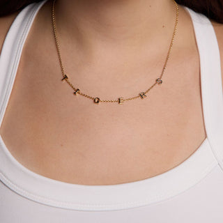 LSU "TIGERS" Initial Necklace - Nickel & Suede