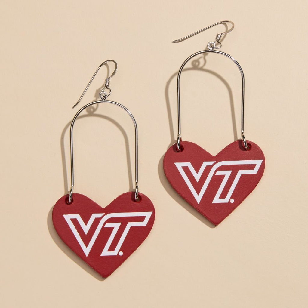 Maroon Virginia Tech Heartthrobs - Nickel & Suede