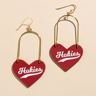 Maroon Virginia Tech Hokies Heartthrobs - Nickel & Suede