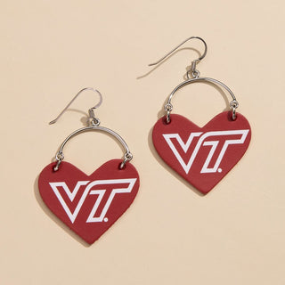 Maroon Virginia Tech Lover - Nickel & Suede