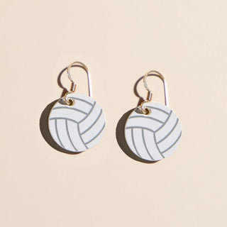 Mini Now Serving Earrings - Nickel & Suede