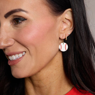 Mini Slugger Earrings - Nickel & Suede