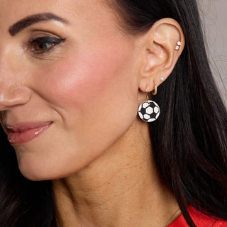 Mini Striker Earrings - Nickel & Suede