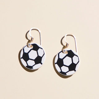 Mini Striker Earrings - Nickel & Suede