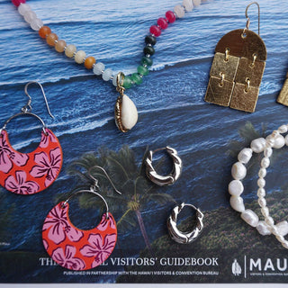 Multicolor Stone Necklace - Nickel & Suede