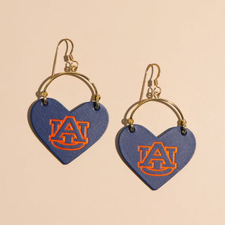 Navy Auburn University Lover - Nickel & Suede