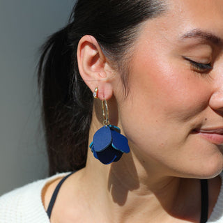 Navy Margot - Nickel & Suede