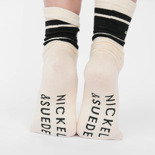 Nickel and Suede Socks - Nickel & Suede