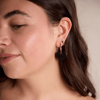 Noir Quinn - Nickel & Suede