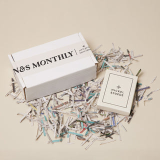 N&S Monthly - Minimalist Earrings Subscription Box - Nickel & Suede
