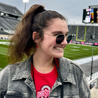 Ohio State University Charm Necklace - Nickel & Suede